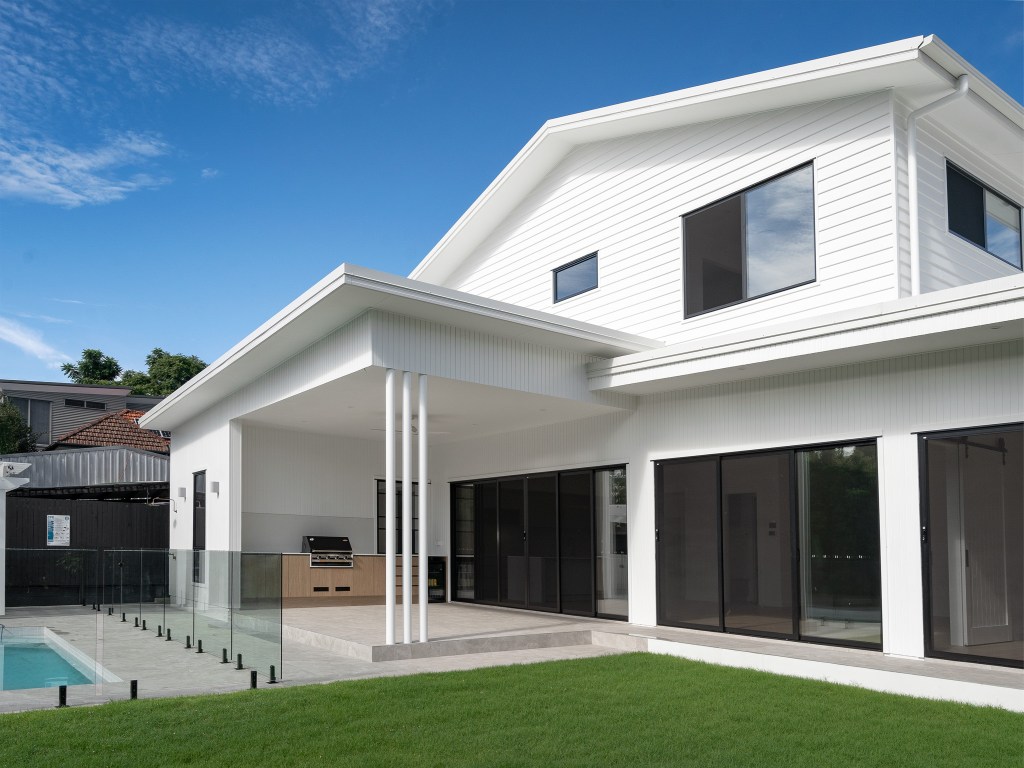 Sliding security screens on beautiful home in Tarragindi