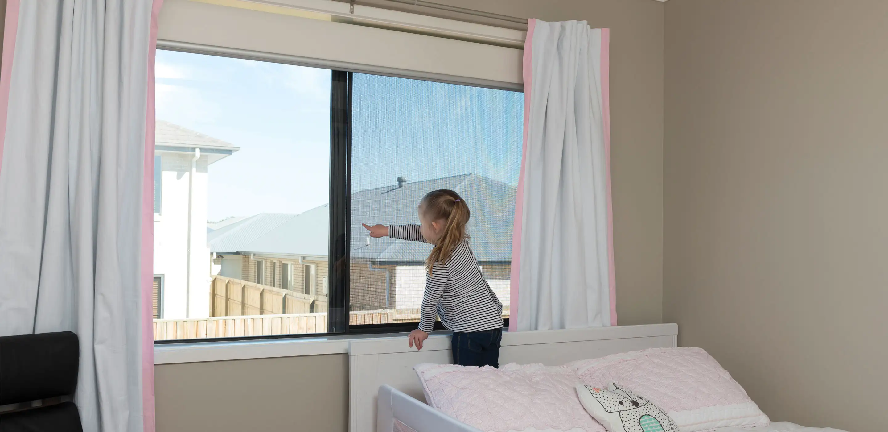 Guardian fall prevention window screens banner