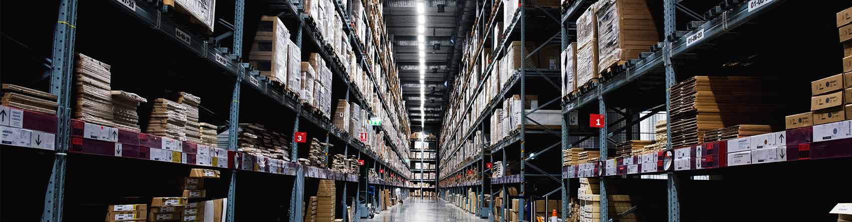 An aisle of a hardware store