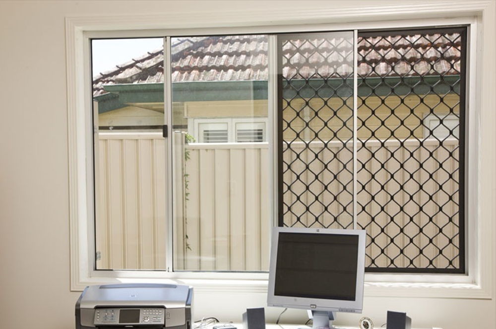 Diamond grill window screen