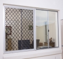 Diamond grill window screen