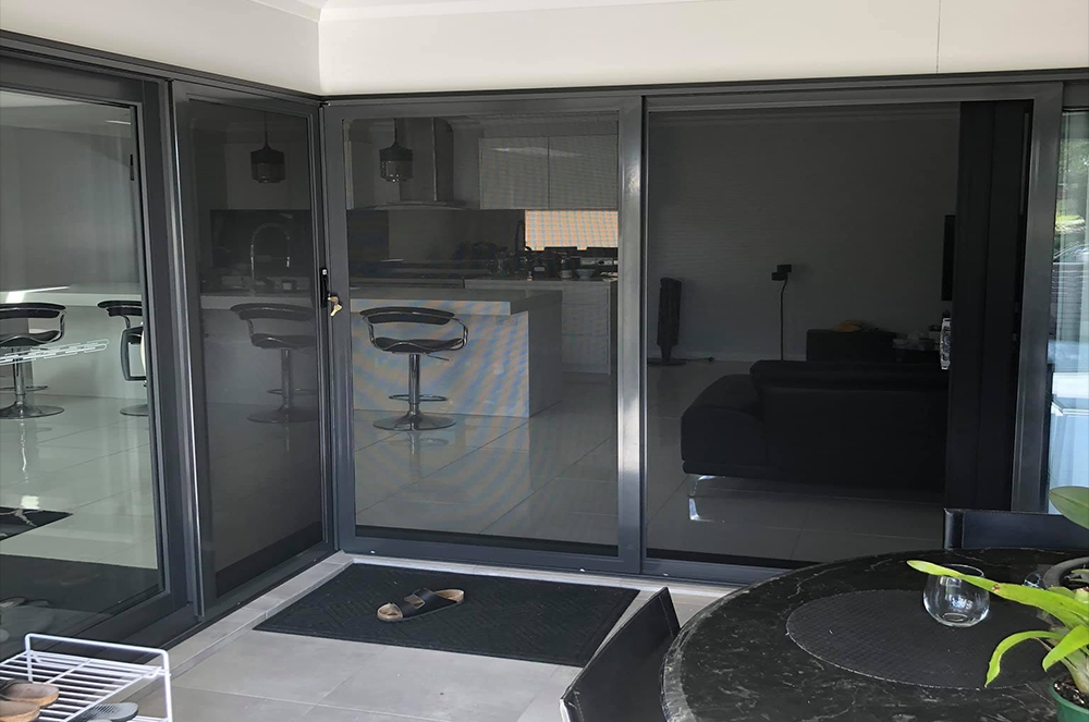 ForceField sliding corner stacker doors